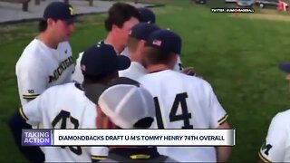 Michigan pitchers Tommy Henry, Karl Kauffman drafted