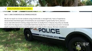 Use of force policies for chokeholds vary in Tampa Bay