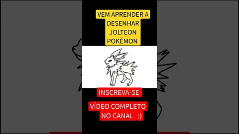 COMO DESENHAR JOLTEON POKÉMON #pokemon #pokémon #shorts #short #jolteon