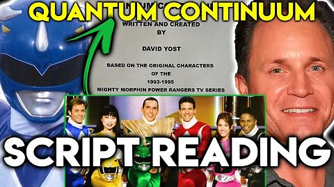 David Yost The Original Blue Ranger 30th anniversary Quantum Continuum Script Reading