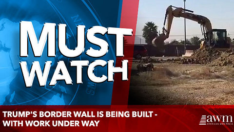 Trump's border wall IS being built - with work under way