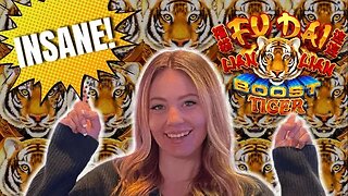 FU DAI LIAN LIAN Boost Tiger 😮 INSANE Bonuses in the Casino!! 🐯 Playing Slot Machines to win $$$