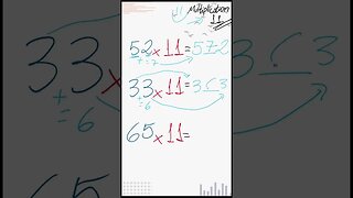 Você conhecia MULTIPLICAÇÃO 11 dessa forma? Leia e aprenda com o primeiro comentário 🤝