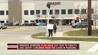 Romulus Amazon employees protest work conditions as COVID-19 spreads