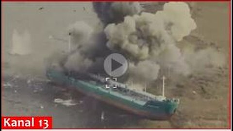 Ukrainian army attacked a Russian cargo ship on the Kherson coast of Dnipro River