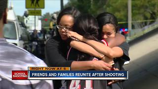 Friends and families reunite after Parkland school shooting