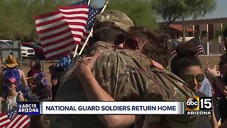 National Guard soldiers return home