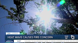 October heatwave causes fire concern