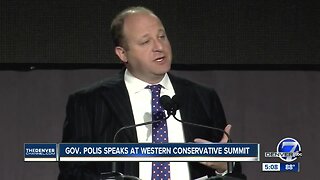 Gov. Polis speaks at Western Conservative Summit