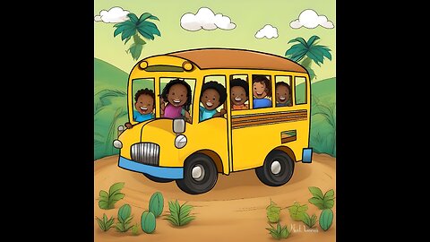 The wheels on the bus go round and round nursery rhymes song for kids