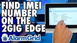 2GIG Edge: Finding the IMEI Number