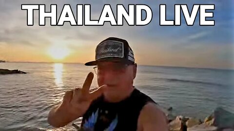 BEACH WALK SUNRISE LIVESTREAM RAYONG THAILAND #beachwalk