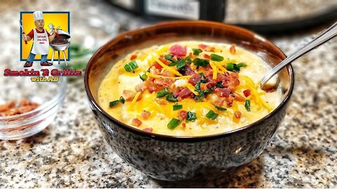 Loaded Baked Potato Soup | Crock Pot Recipes