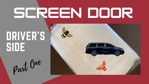 Minivan Magnetic Sliding Door Screen | Driver’s Side Screen | Product Review | Part One