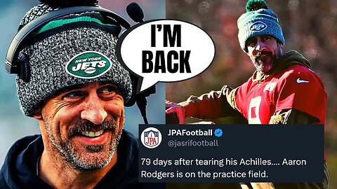 Aaron Rodgers RETURNS To Practice For Jets 79 DAYS After Tearing Achilles | This Is UNREAL