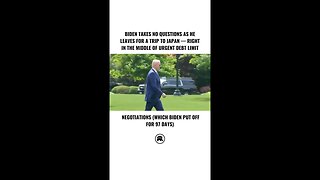 Biden flees reporters, and then the country