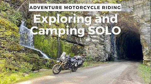 Adventure Motorcycle Riding Exploring and Camping SOLO (VLOG)