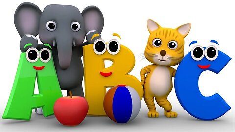 Phonics song abc song 3d nursery rhymes baby videos abc songs phonics @MegaFunKidsSongs