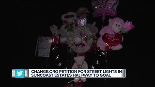 Petition calls for street lights in Suncoast Estates