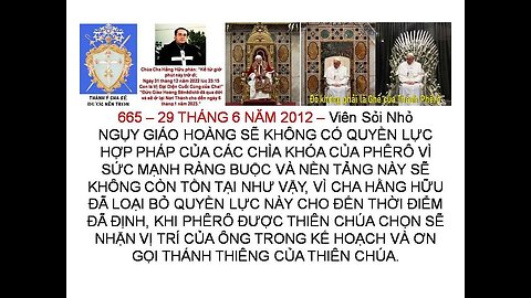 Những Điểm Tương Đồng Chính của các TĐ của Viên Sỏi Nhỏ (Phêrô II) và của Maria Divine Mercy. (P4)