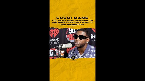 #guccimane You can’t want someone to win more than they want it for themselves. 🎥 @djscream