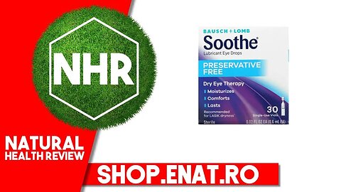 Bausch + Lomb, Soothe, Lubricant Eye Drops, Preservative Free, 30 Single-