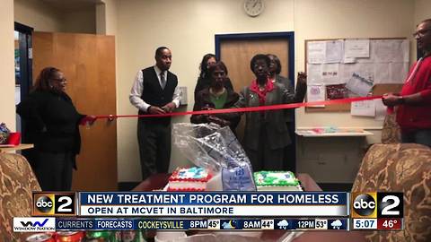 Addiction treatment program opens to help Baltimore's homeless population