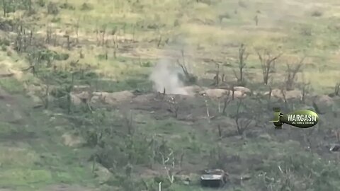 30mm automatic grenade launcher AGS-17 at work on Ukrainian positions