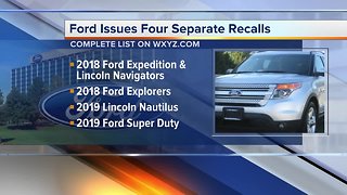 Ford issues four separate safety recalls that affect over 30K vehicles