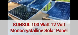 SUNSUL 100W Solar Panel unboxing