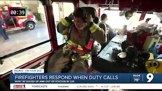 Firefighters respond when duty calls