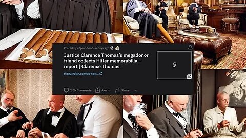 Robot Reads Shocking Reddit Thread: Justice Clarence Thomas's Megadonor & Hitler Memorabilia!