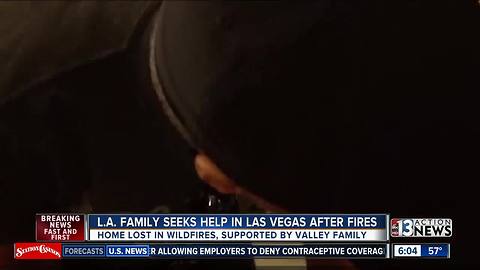 CA family with ties to Las Vegas loses home, business to wildfire