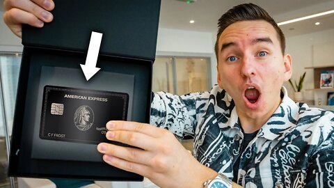 UNBOXING THE BLACK AMEX !!!