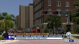 Fire guts apartment in West Palm Beach