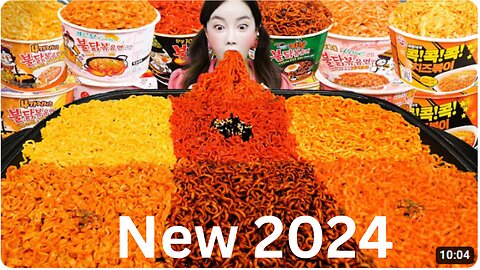 ENG SUB 2024 Fire BULDAK spicy noodles party Korean Convenience Store Ramen Party Eatingshow