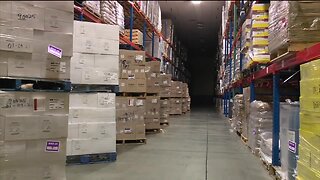 Distribution centers work around the clock to keep up with supply and demand during a pandemic