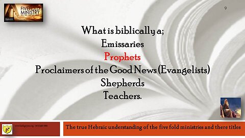 FIVEFOLD MINISTRY AND RABBI PART 3