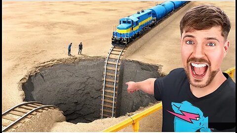 Train vs Giant pit