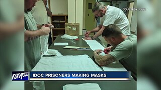 Idaho Department of Corrections prisoners making face masks