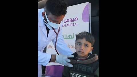 Human appeal mobile clinics are continuing to visit displacement camps in Syria.