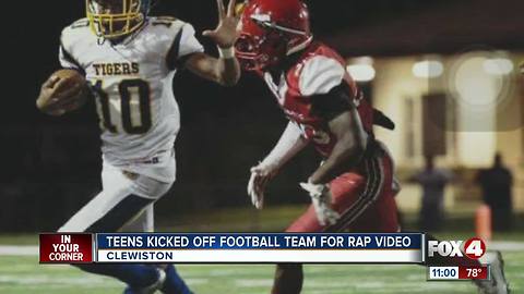 Clewiston football players kicked off team due to music video