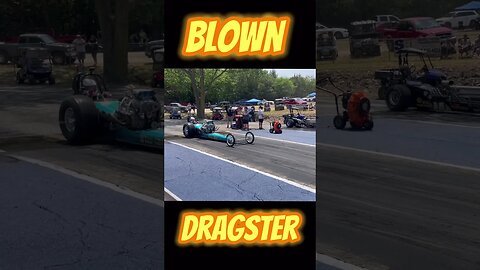 Blown Dragster Blower Surge and Burnout! #shorts