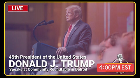 LIVE: President Trump Speaks at Community Roundtable in Detroit - 6/15/24