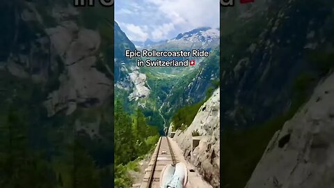 #shorts #viral #ytshorts switzerland check out this epic open air rollercoaster ride