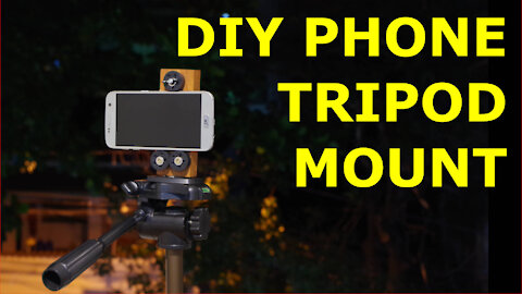 How I made a wood smartphone tripod mount