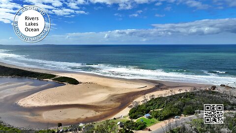 Betka River Mouth Breakout Mallacoota 14 April 2023 drone 4k