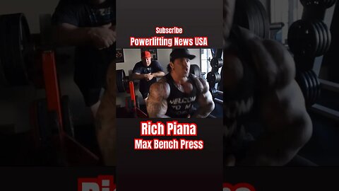 Rich Piana: Kill it Max Bench Press Challenge #viral #short