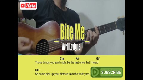 Avril Lavigne - Bite Me Guitar Chords Lyrics