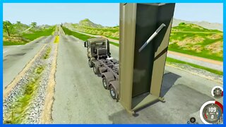 TruckFails | Trucks vs Cliff Diving Test #250 | BeamNG.Drive |TrucksFails